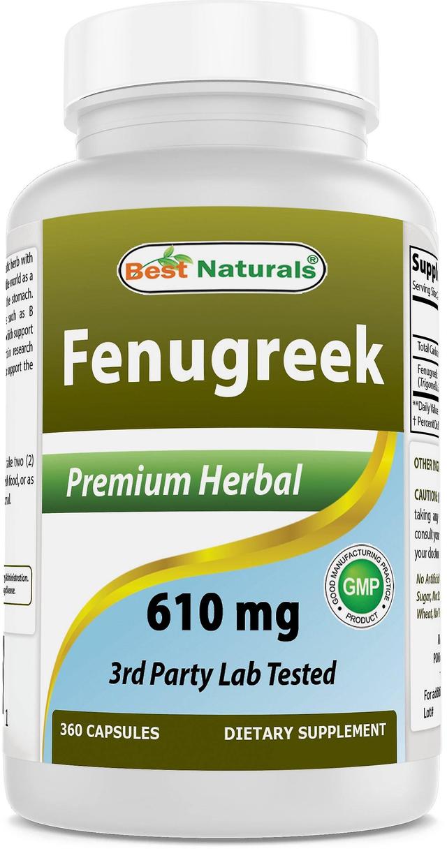 Best naturals fenugreek seed powder 610 mg 360 capsules on Productcaster.