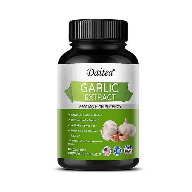 Vorallme Daitea Garlic Capsules Antioxidants Help Maintain Cholesterol Levels Strengthen The Immune System Support Skin Heart Health 60count-1 bottle on Productcaster.