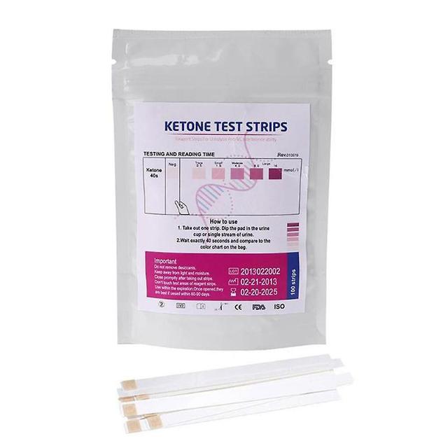 100 strips/bag urine ketone test strips keto acid ketone production strips As shown on Productcaster.