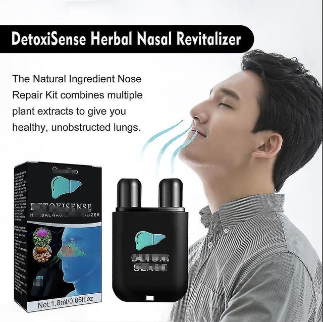 Vegan Liver Cleaning Nasal Herbal Box, Detoxi Sense Herbal Nasal Revitalizer, Nasal Herbal Box Liver Detox Refreshing Awakening Stick 3pcs on Productcaster.