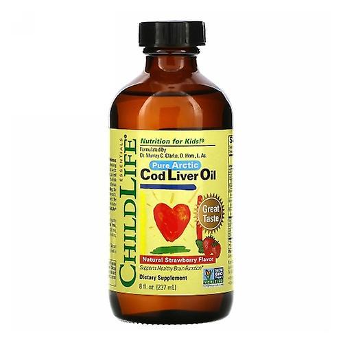 Child Life Essentials Cod Liver Oil, STRAWBERRY, 8 OZ (Pack of 2) on Productcaster.