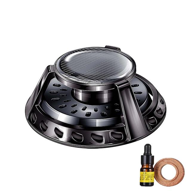 Gaoguang Car Solar Perfume Holder Auto Rotating Car Center Console Aromatherapy Ornament Car Jewelry Balm E on Productcaster.