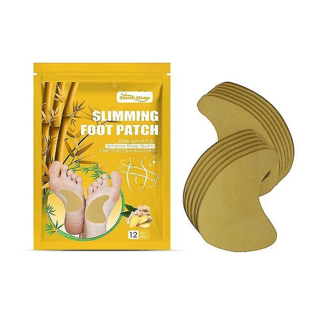 12pcs / box Detox Foot Patches Natural Wormwood Zenzero Cleansing Foot Pads Rimuovere le tossine di umidità Alleviare lo stress Migliorare il sonno on Productcaster.