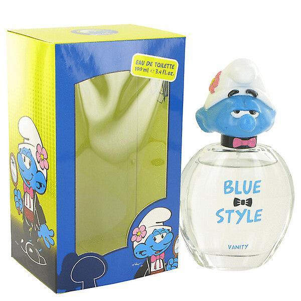 Smurfs Smølferne Blue Style Vanity Eau De Toilette Spray 3.4 oz til mænd Blå on Productcaster.