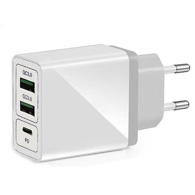 Quick Charger 3.0 USB Charger 30W QC 3.0 3 Port USB Charger Compatible with iPhone 12/13/11/Samsung on Productcaster.