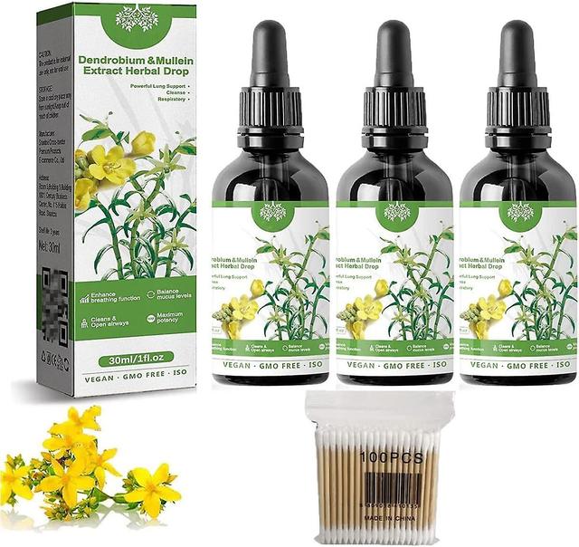 Natural Dendrobium and Mullein Extract - Powerful Lung Support, Cleansing and Respiratory Protection, Dendrobium and Mullein Extract Herbal Drops (... on Productcaster.