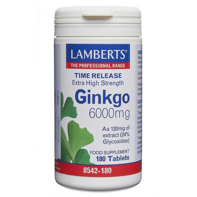 Lamberts ginkgo 6000mg 180's on Productcaster.