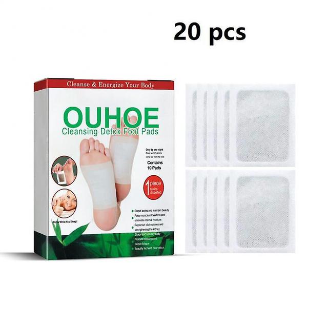 10/20pcs Natural Detox Foot Patch Stress Relief Feet Body Toxins Detoxification Cleansing on Productcaster.