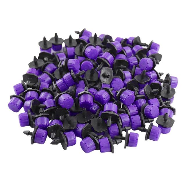 Irrigation Dripper Garden Supplies Distribution For Herbs Gardens Lawn White purple 2.5cmX2Cm on Productcaster.