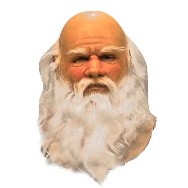 Funny Santa Claus Full Mask Super Soft Santa Face Mask Wig Beard Costume Dress Up Christmas Party Ca on Productcaster.