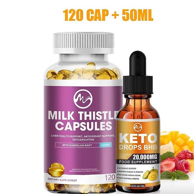 Milk Thistle Gel With Keto 1000mg Detox Support Liver Health Antioxidant Mineral Supplement Improve Immun Dandelion RootTIB TIB . 120 cap 50ml on Productcaster.