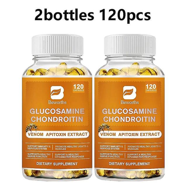 Natural Bee Venom Extract Joint Pain Relief, Anti-aging,anti-inflammation,antioxidant,tendonitis,herniated Disc Tonic Supplement 2bottles 120pcs on Productcaster.