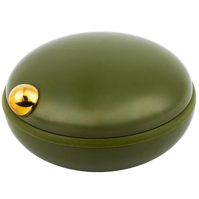 , Waterproof Portable Small Pill Case For Purses Pocket Compact Travel Medicine Holder For Vitamins,fish Oils, Supplements, Medica green on Productcaster.