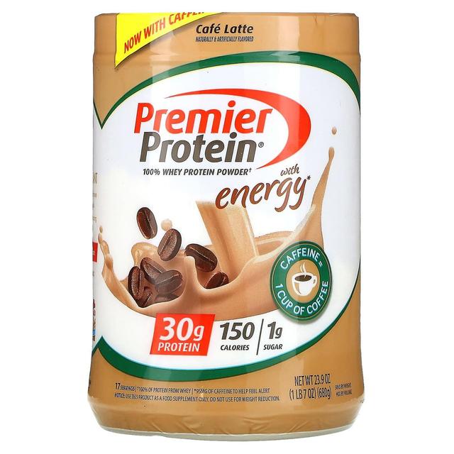 Premier Protein Premier-proteiini, 100% heraproteiinijauhe, Cafe Latte, 1 lb 7 oz (680 g) on Productcaster.