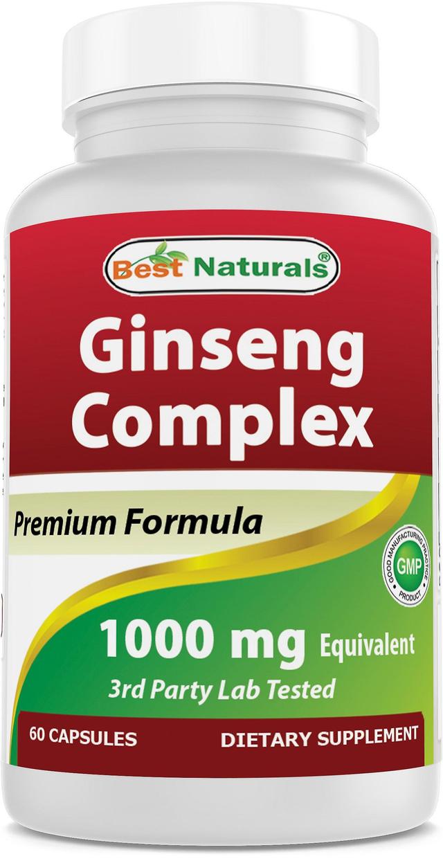 Best naturals ginseng complex 1000 mg 60 capsules on Productcaster.