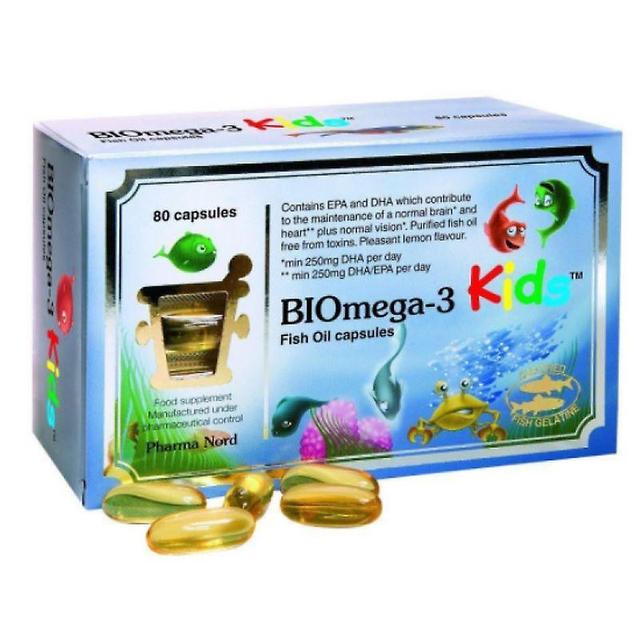 Pharma Nord Pharmanord BIOmega-3 crianças óleo de peixe Caps 80 on Productcaster.