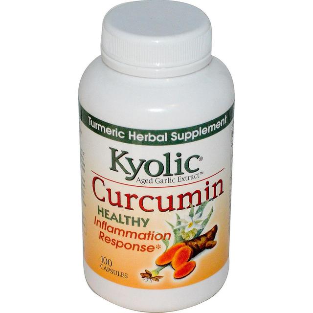 Kyolic, Extracto de ajo envejecido, Respuesta a la inflamación, Curcumina, 100 Cápsulas on Productcaster.