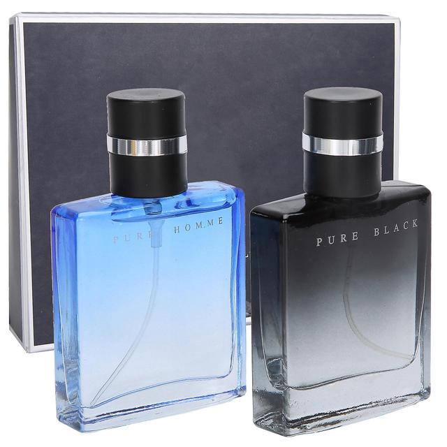 2pcs Male Perfume Kit Glass Bottle LongLasting Fragrance Light Flavor Spray Perfume 30ml on Productcaster.