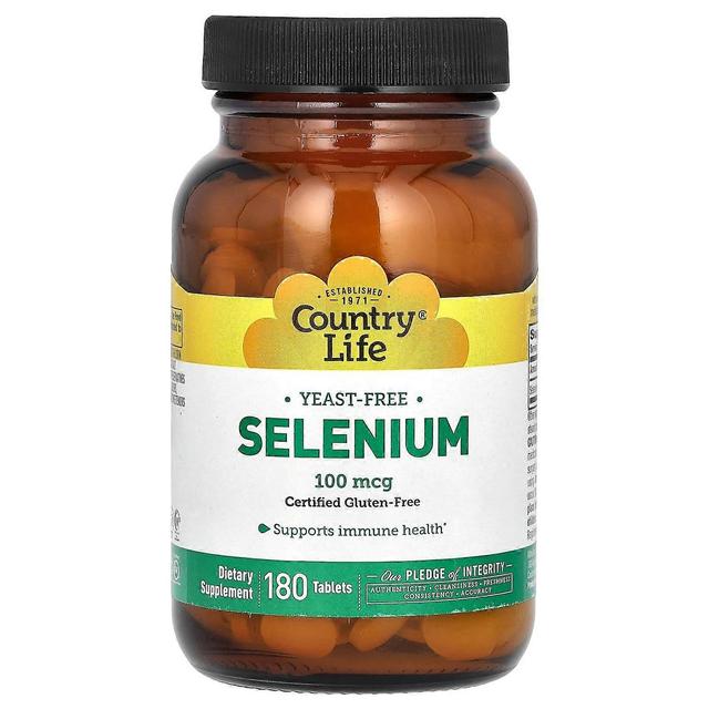 Country Life, Selén, 100 mcg, 180 tabliet on Productcaster.