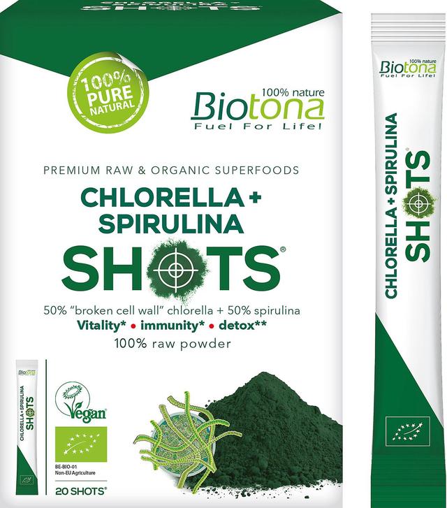 Biotona Shots Chlorella + Spirulina 20 Tyčinky on Productcaster.