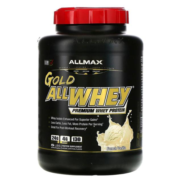 ALLMAX, Gold AllWhey, 100% Premium Whey Protein, Fransk vanilj, 5 lbs (2.27 kg) on Productcaster.