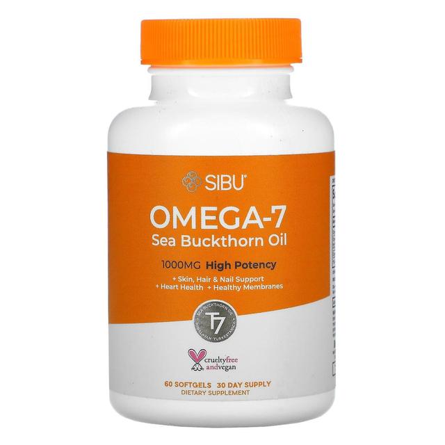 Sibu Beauty Sibu Skönhet, Sea Berry Terapi, Omega-7 Support, Havtorn Olja, 60 Softgels on Productcaster.