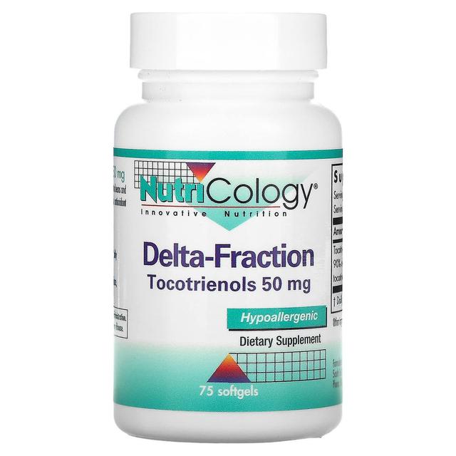 Nutricology, Delta-Fraction, Tocotrienols, 50 mg, 75 Softgels on Productcaster.