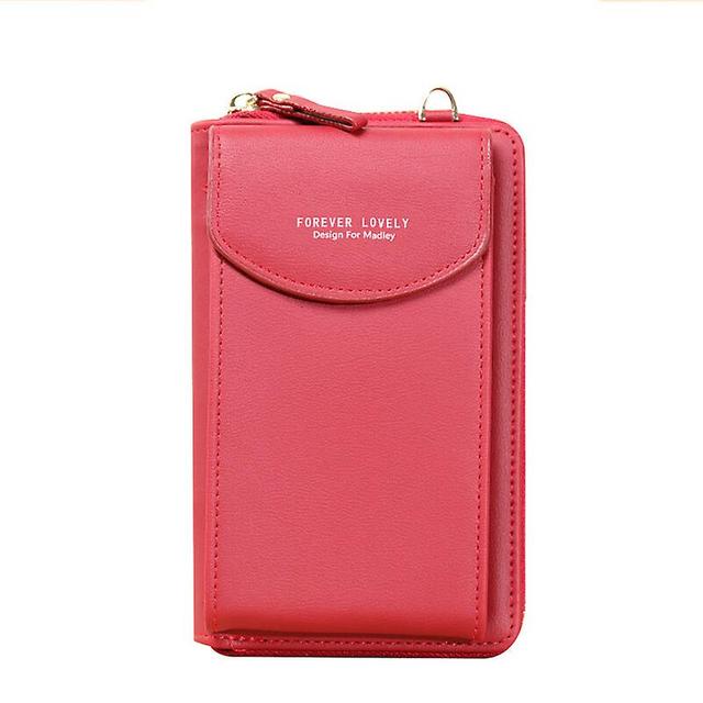 Dewenwils Dww-Etui de protection pour femmes rouge 1 pice, en cuir synthtique avec protection RFID - Avec compartiment pour cartes - Bandoulire rgl... on Productcaster.