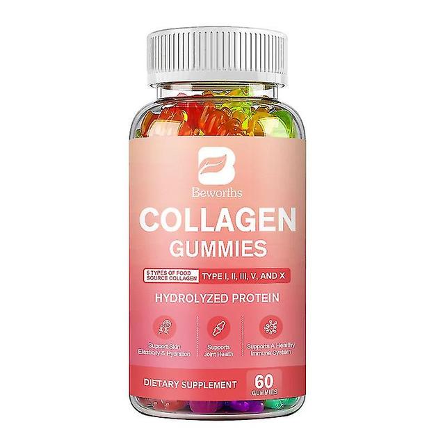 Guoguo Multi Collageen Complex Gummy Collageen Gehydrolyseerd Proteïne Voor Haar, huid, nagels, spieren, botten &gewricht, immuniteit Voor Vrouwen ... on Productcaster.