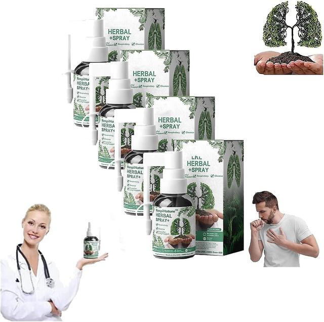 Mamusk 2023 Respinature Herbal Lung Cleanse Mist-powerful Lung Support, Herbal Care Essence,30ml Herbal Spray 3 Pcs on Productcaster.