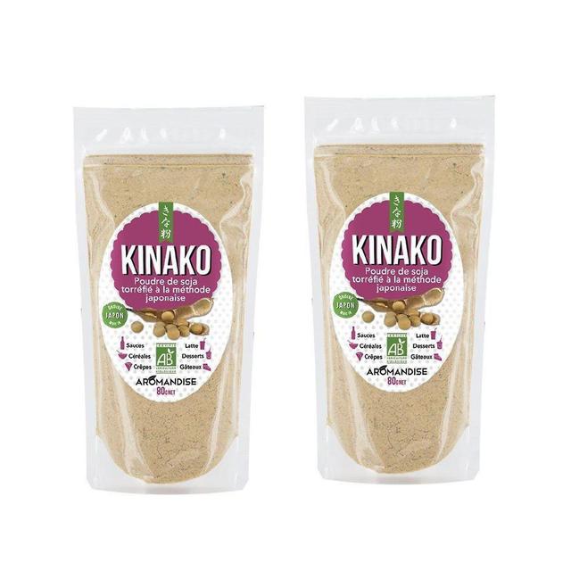 Aromandise Kinako organic roasted soy powder 400 g on Productcaster.