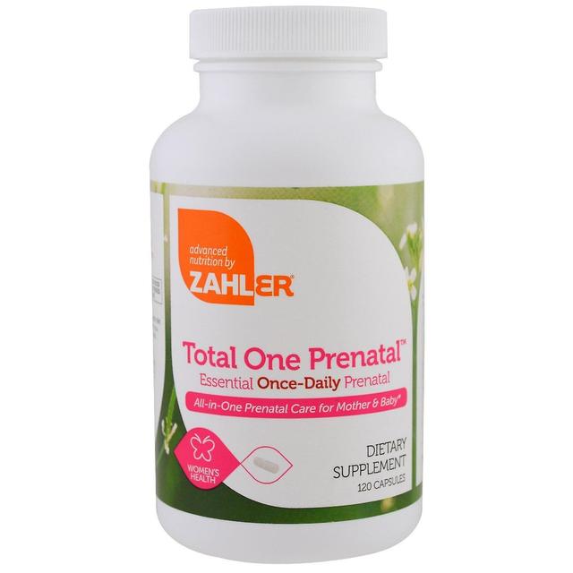 Zahler Prenatale, Prenatale Totale Uno, Essenziale Prenatale Una volta al Giorno, 120 Capsule on Productcaster.