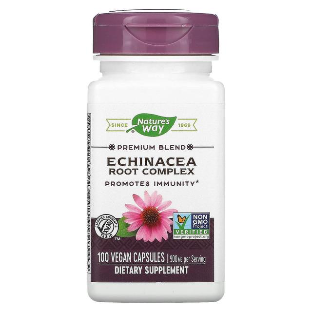 Nature's Way, Premium Blend, Echinacea Root Complex, 450 mg, 100 Vegan Capsules on Productcaster.