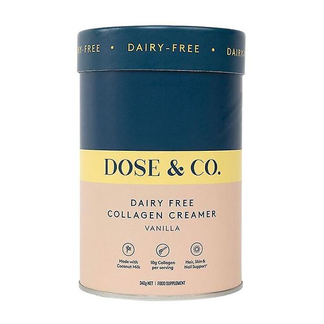 Dose & Co Dairy-Free Collagen Creamer Vanilla 340g on Productcaster.