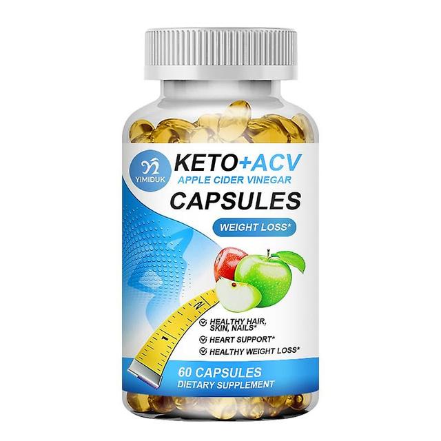 Eccpp Keto Apple Cider Vinegar Capsules Acv For Adult Slimming Lose Weight Fast Immunity Appetite-suppression Slimming 1 Bottles 60 pcs on Productcaster.