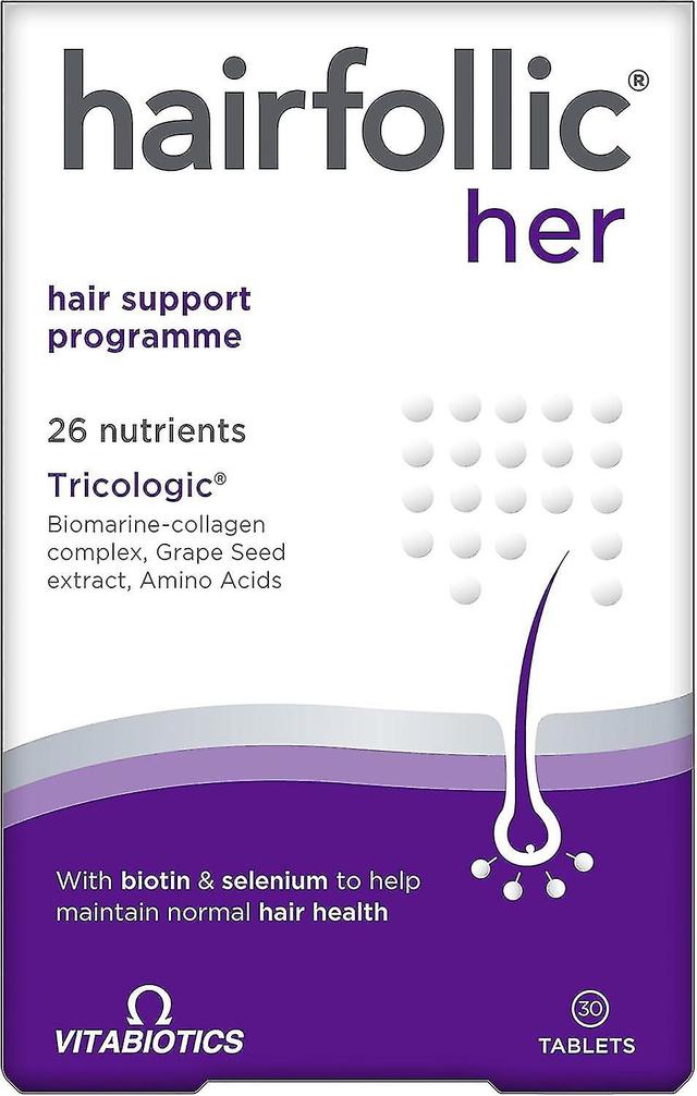 Hairfolic Her 30 comprimidos, 30 cápsulas on Productcaster.