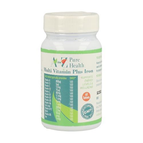 A to Z Pure Health Multi Vitamin with Iron 60 tablets on Productcaster.