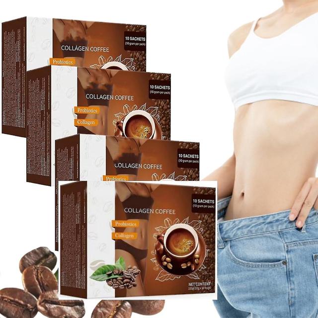 Kolagen kawowy, rozpuszczalna kawa kolagenowa w proszku wspiera energię, kolagenowy suplement kawowy Instant Coffee Mix Booster metabolizmu (65% zn... on Productcaster.