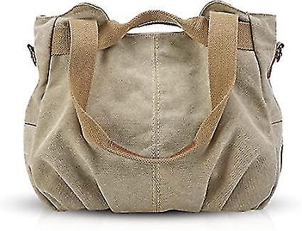 Sac Main en Toile pour Femme Sac bandoulire Sac l'paule pour Femme Sac Hobo pour Femme Kaki on Productcaster.