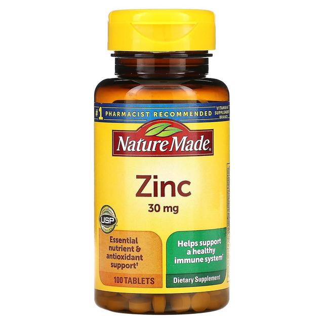 Nature Made, Zinc, 30 mg, 100 Tablets on Productcaster.