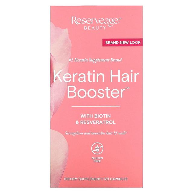 Reserveage Nutrition, Keratin Hair Booster con Biotina e Resveratrolo, 120 Capsule on Productcaster.