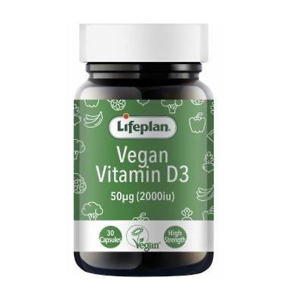 Life Plan Lifeplan Vegan Vitamin D3 2000iu Caps 30 (FA0135) on Productcaster.