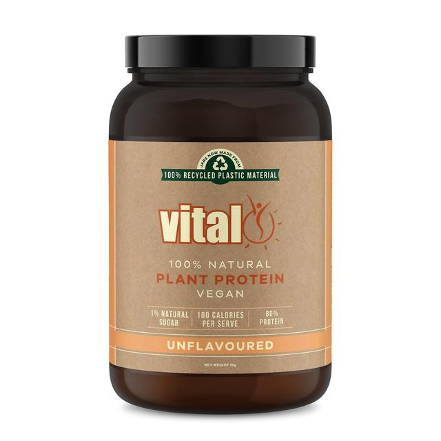 Vital plant protein unflavoured 1kg on Productcaster.