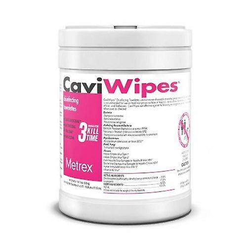 Metrex Research Surface Disinfectant CaviWipes Alcohol Based Wipe 160 Count NonSterile Canister Jetable Alcohol S, Count of 12 (Pack de 1) on Productcaster.