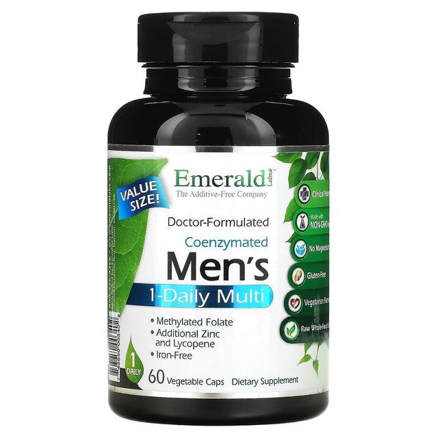 Emerald Laboratories, Coenzymated Men's 1-Daily Multi, 60 Vegetable Caps on Productcaster.