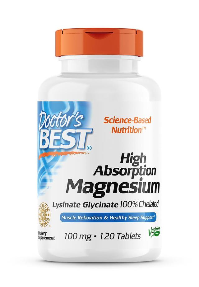 Doctor's Best High Absorption Magnesium 100 mg 120 Tablets on Productcaster.