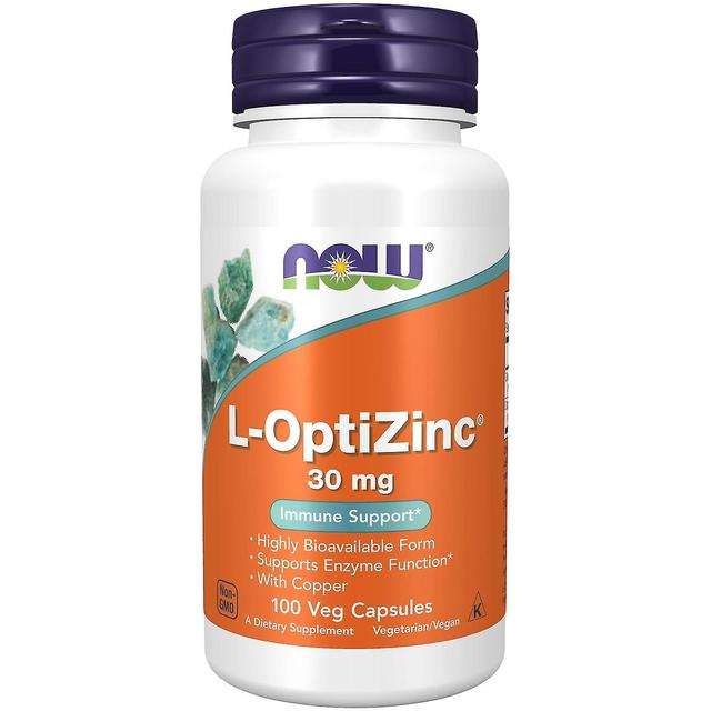 NU Livsmedel L-OptiZinc 30 mg 100 Veg Kapslar on Productcaster.