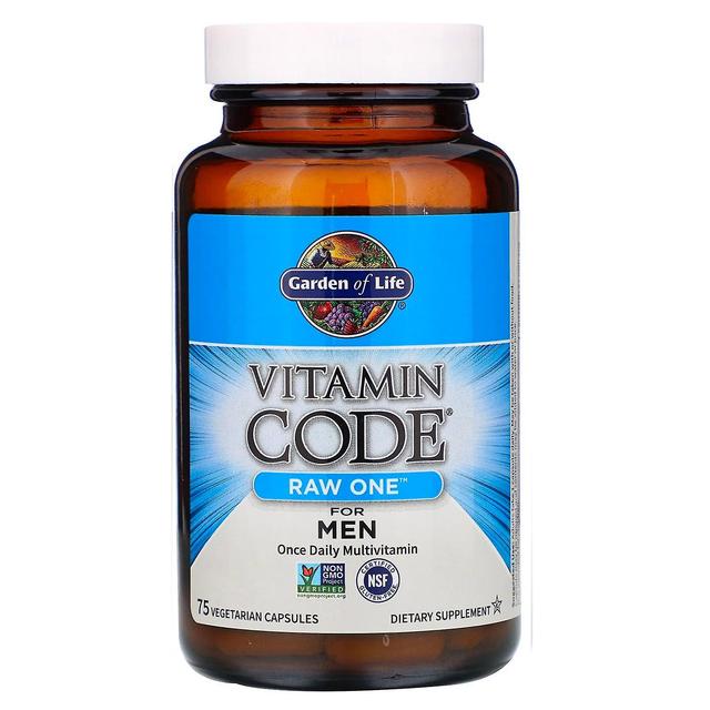 Garden of Life, Vitamin Code, RAW One, Once Daily Multivitamin For Men, 75 Veget on Productcaster.