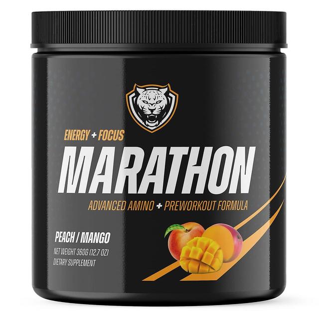 6AM Run, Marathon, Advanced Amino + Preworkout Formula, Peach Mango, 12.7 oz (360 g) on Productcaster.