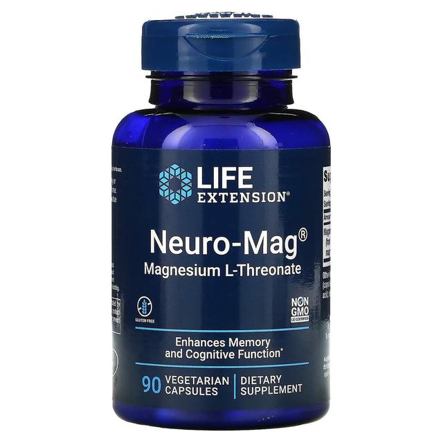 Life Extension, Neuro-Mag, Magnesium L-Threonate, 90 Vegetarian Capsules on Productcaster.